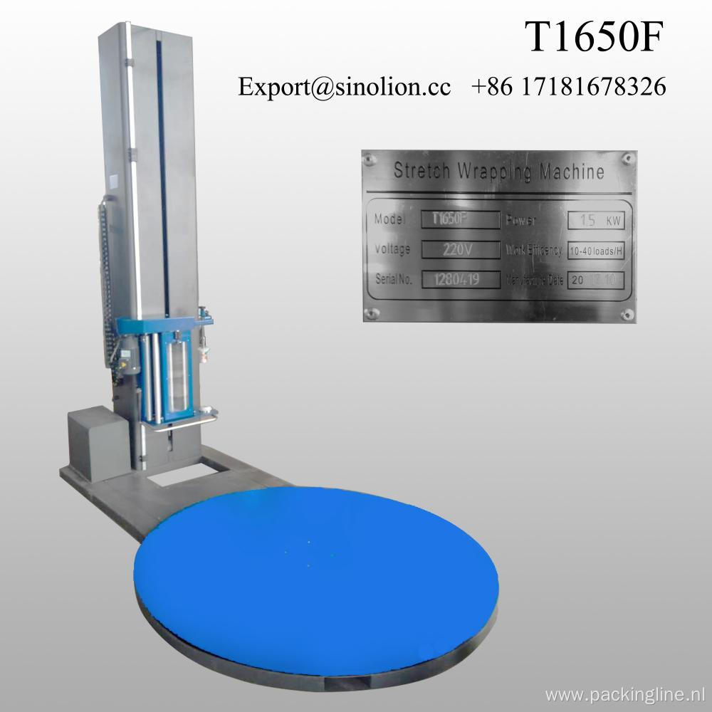 Semi Automatic Pallet Turntable Stretch Film Wrapper