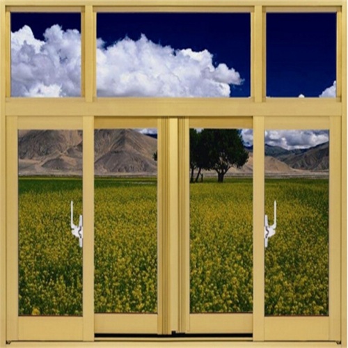 6mm Double Tempered Glass Aluminum Window