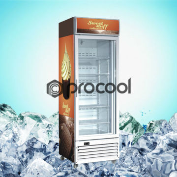 commercial ice cream display upright freezer