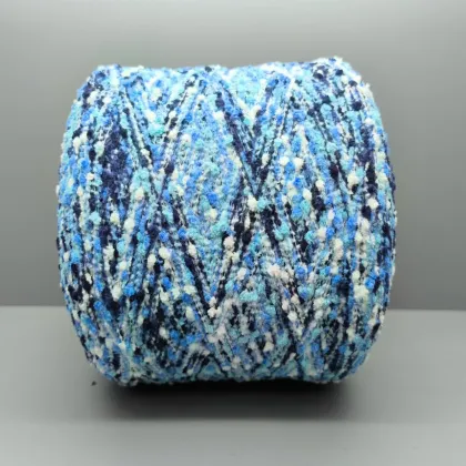 Wholesale Colorful Polyester Pompom Yarn for Yarns