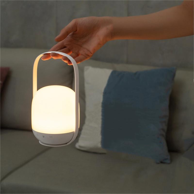 Portable Battery Powered LED Luminaire Camping Light 16 Color Changing RGB Beside Atmosphere Night Table Lamp