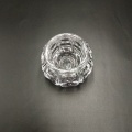 Ball shaped small glass tealight candle holder