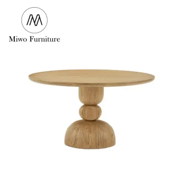 Modern Oak Wood Dining Table and Chair Set for Kitchen and Home Restaurants