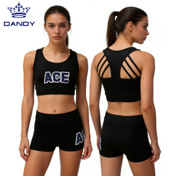Zebra pattern sport wear cheerleading practice uniforms