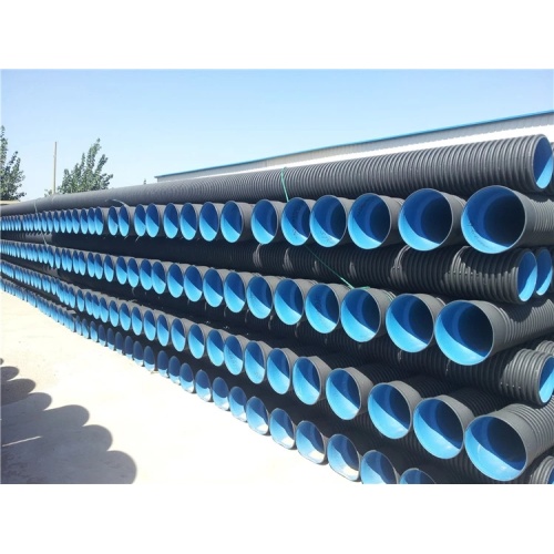 400-800mm HDPE dinding ganda garis ekstrusi pipa bergelombang