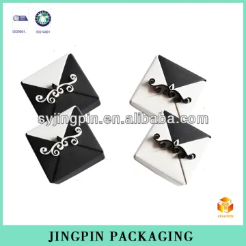 factory jewerly paperboard paper box with black and white decoration