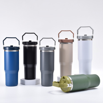 Iceflow Stainless Steel Tumbler with Straw