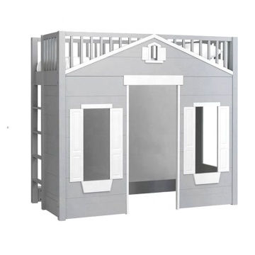 OEM Smart Design Solid Wood Playhouse Loft Bed for Kids - Factory Supply