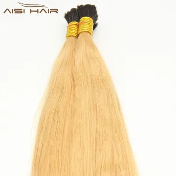Aisi Hair Unwefted Bulk Hair for Braiding 100% Unprocessed Raw Peruvian Human Hair Bulk