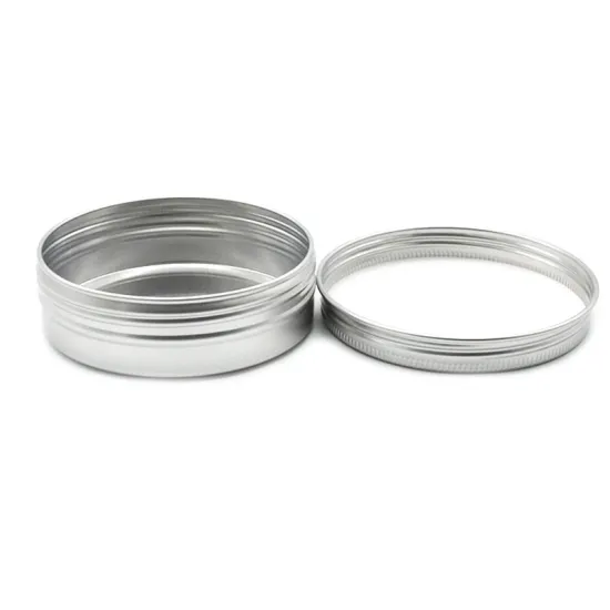 50g round cosmetic cream tin jar aluminum
