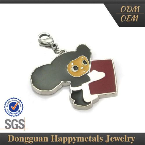 stainless steel necklace animal monkey pendant