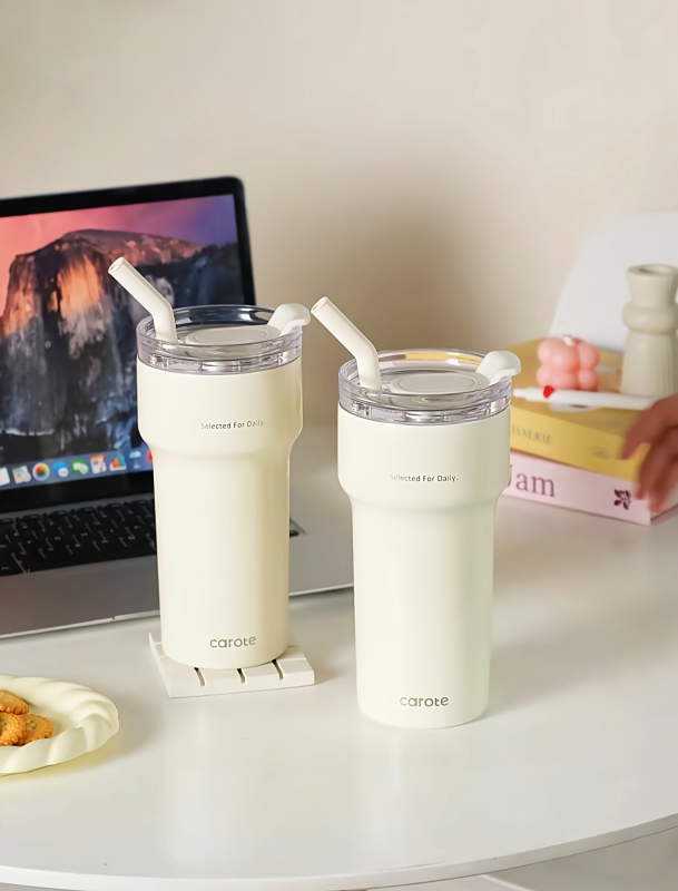 Carote Daily - Use Stainless Steel Tumbler with Straw