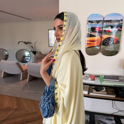 ست ژاکت کش باف پشمی نواری گلدار