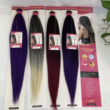 Julianna Cheap Synthetic Customization Attachments Prestretched Expression Yaki Braiding Hair Ombre