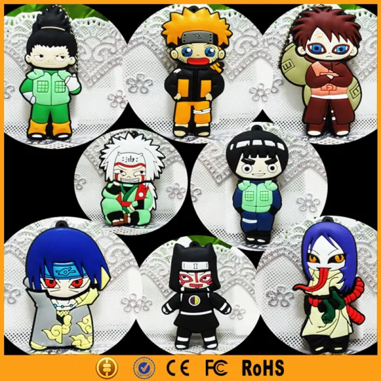 Various cartoon character PVC usb flash drive 64gb