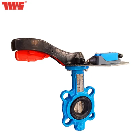 DN50 wafer butterfly valve with Limit switch