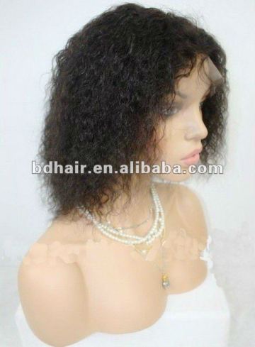 2012 New style human hair full lace wigs with bangs