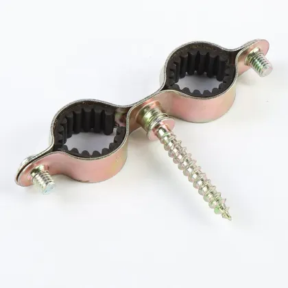 Steel Small Pipe Clamps Single Quick Pipe Clip for Kitchen and Home Pipe Support