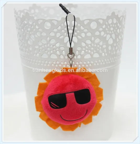 Decorative toys friend gifts Mobile Phone Screen Cleaner Key Chain- Sunny