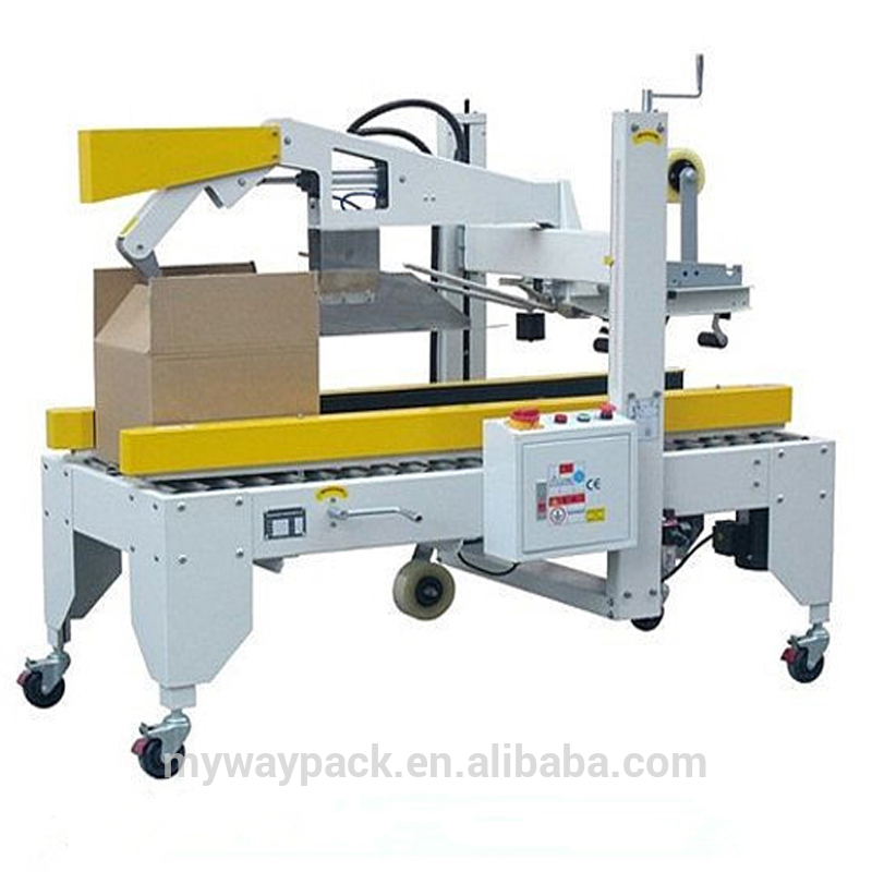 Automatic carton box tape sealing sealer machine