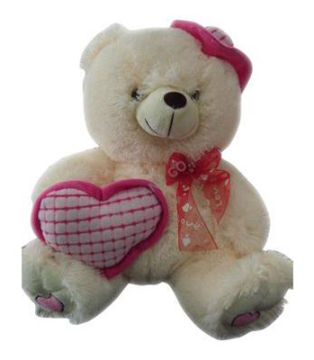 plush bear with heart
