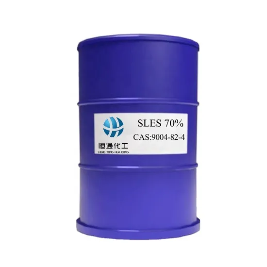 Cosmetic Grade Sodium Lauryl Ether Sulfate SLES 70% for Detergent