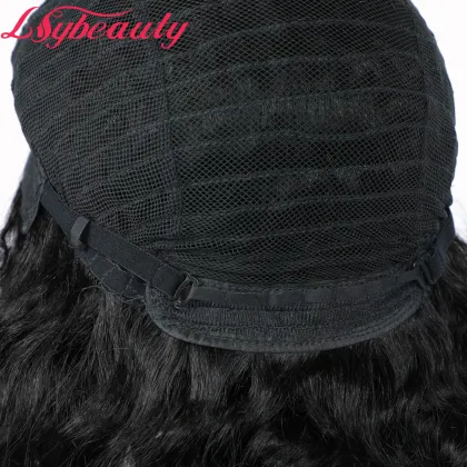 Lsybeauty Deep Wave Human Hair Wigs For Sales My First Wig Natural Black 1B Color Affordable Luvme Hair Wigs For Women