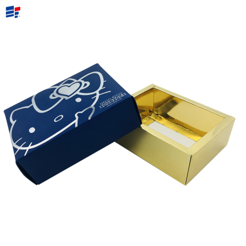 Cartoon gold foil paper gift box