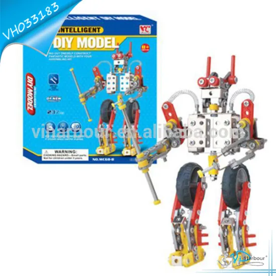 Metal Blocks Building Toy Robot