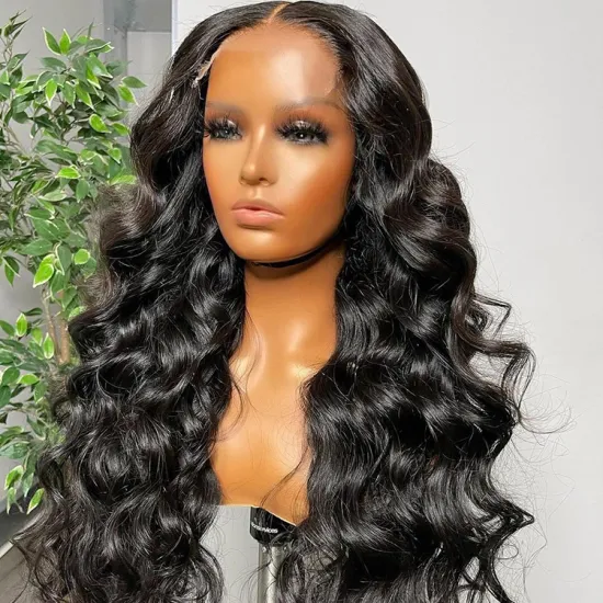 130% 150% 180% Density Virgin Remy Raw Long Wigs For Women Human Hair Frontal Lace Wig Body Wave