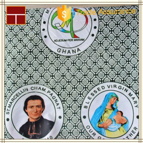 100 polyester ghana print fabric for school uniform