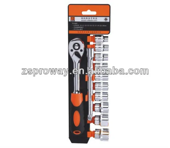 12 pcs 1/4"dr.socket wrench set