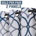 Rideau en lin texturé transparent à 2 panneaux en polyester et lin