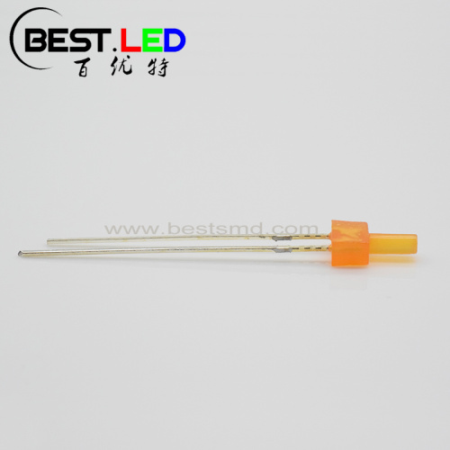 Super Bright Diffused 2mm Orange LED Nipple Shape