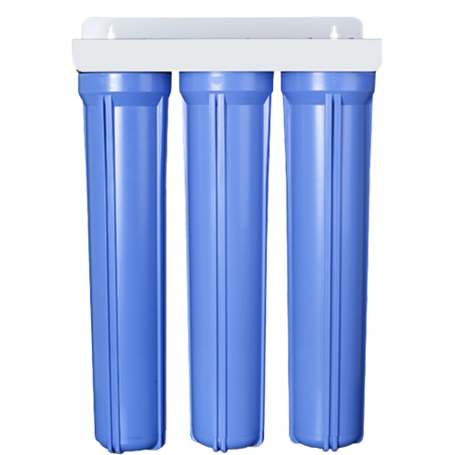 Prefiltro azul de tres etapas de 20 pulgadas