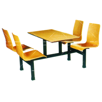 Versatile Plywood Dining Tables: Ideal for School Cafeterias and Restaurant Setups for 4