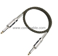 DML serie profesional guitarra Cable chaqueta de Nylon Negro Jack a Jack