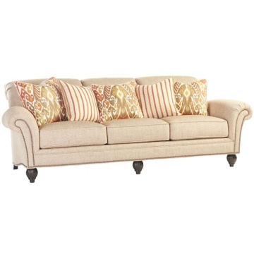 Oturma Odası Ev Mobilyaları için Beyaz Kumaş 3-2 Seater Sofa