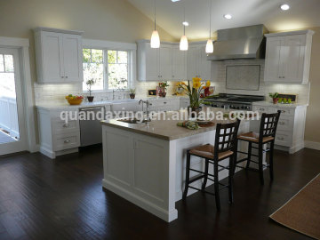 Contemporary White Kitchen Cabinet Design Flat Panel Door