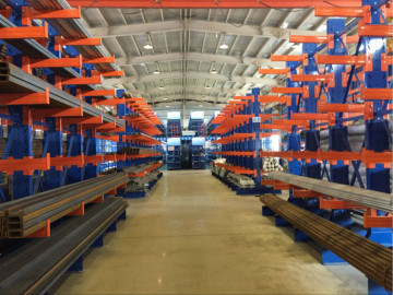 Double Sided industrial paller rack shelving cantilever racking High Customized Supply Chain Length
