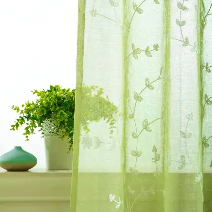Embroidered Luxury Blackout Office Curtains and Drapes