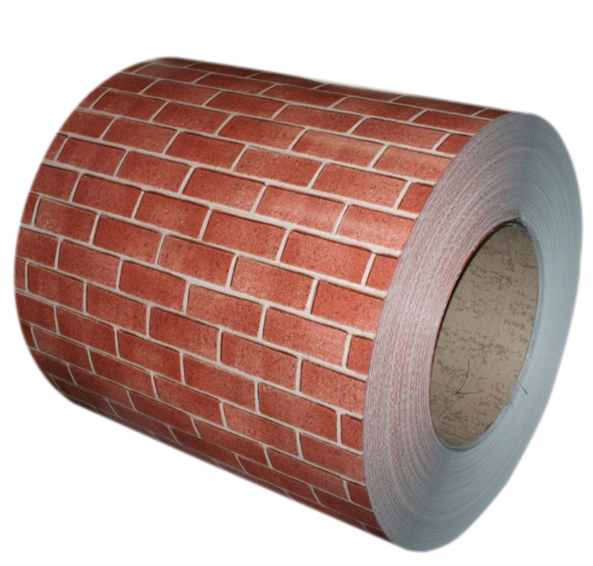 Brick pattern prefab house steel coil