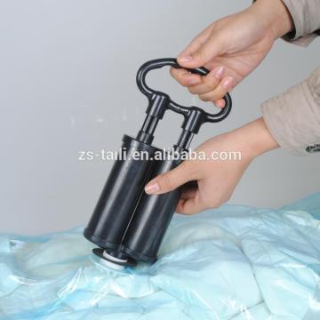 plastic air double vacuum hand pump for vacuum storage bag