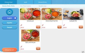 Easy To Operate Tablet ordering and cashier system