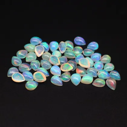 Wholesale Ring Faced Plain Natural Opal Loose Stones