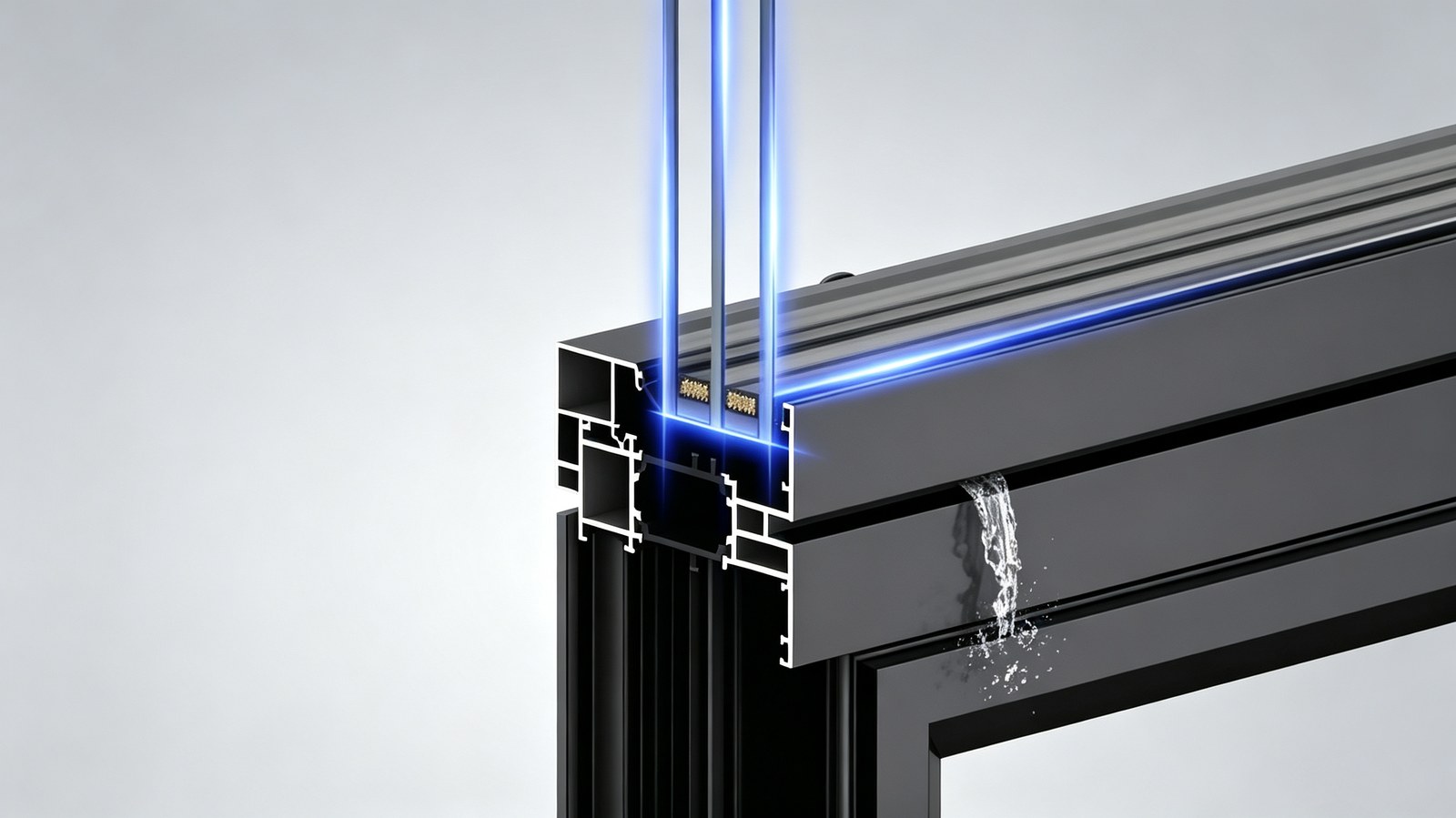 Détail de verre isolé à triple vitrage pour fenêtre TIANZHOU
