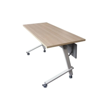 Wooden Modular Folding Meeting Training Table with Wheels