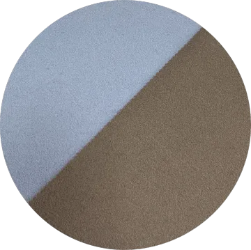 Knitted needle punched TR fabric