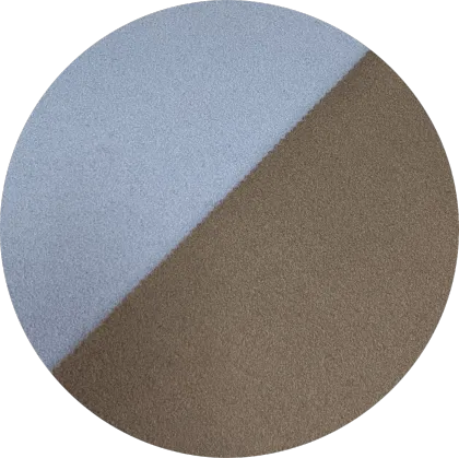 Knitted needle punched TR fabric