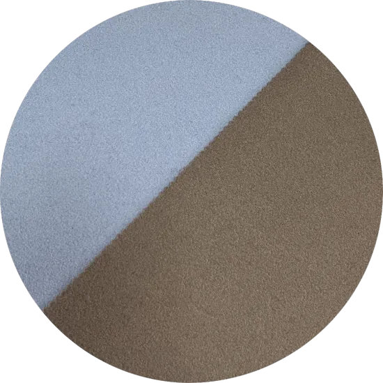 Knitted needle punched TR fabric